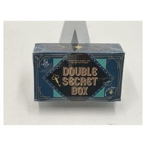 HB3F BSIRI Double Secret Box Wooden Puzzle Box Hidden Compartment Money Box New